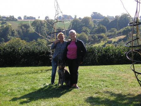 Jasmin�e, Lena ( et Barbotine) � La Roche Jagu